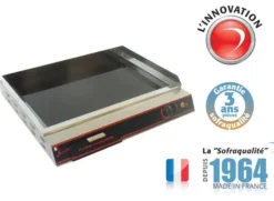 Plancha vitrocéramique électrique - Spécial hamburgers I - L 560 mm - Sofraca