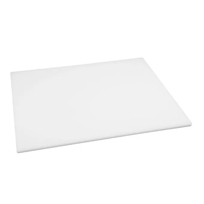 Planche à Découper Blanche en Polyéthylène 45x30x1cm - Hygiplas