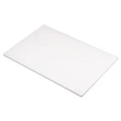 Planche à Découper Blanche en Polyéthylène 45x30x1cm - Hygiplas