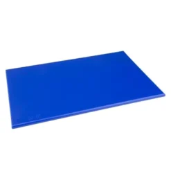 Planche à découper bleu 450 x 300 x 12 mm haute densité - Hygiplas