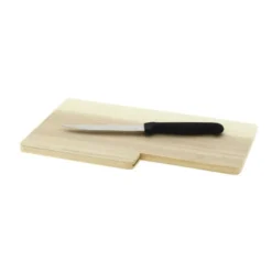 Planche à découper bois avec couteau - Lot de 60 - Prolinea