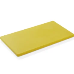 Planche à découper HACCP en Polyéthylène jaune L 600 mm l 400 mm H 20 mm - Was Germany