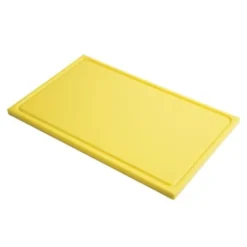 Planche à découper haute densité jaune - 530 x 325 mm - Gastro M
