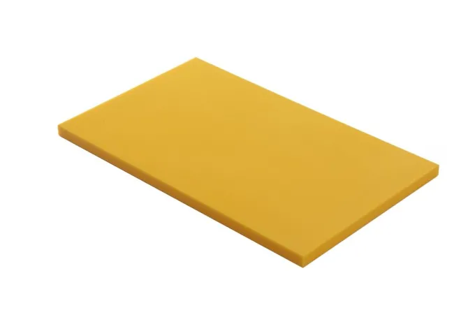 Planche à découper PEHD 500 Jaune 50x30x2 cm - Matériel CHR Pro