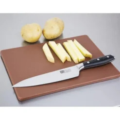 Planche à découper Polyéthylène marron 45x30x1,2 cm - Hygiplas