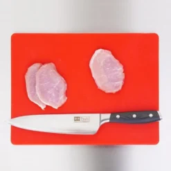 Planche à découper polyéthylène rouge 229 x 305 - Hygiplas