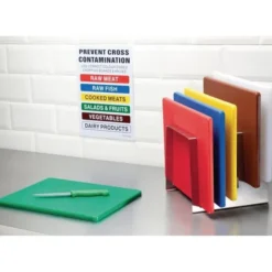 Planche à Découper Polyéthylène 450 x 300 mm Couleur Rouge - Hygiplas
