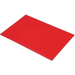 Planche à découper rouge 450 x 300 x 12 mm haute densité - Hygiplas