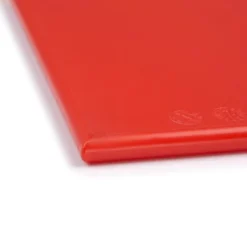 Planche à découper rouge 450 x 300 x 12 mm haute densité - Hygiplas