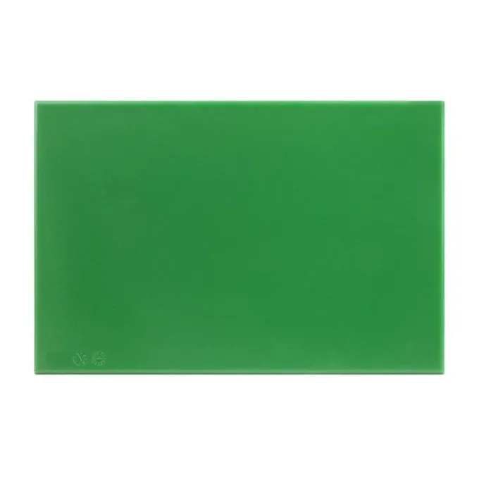 Planche à découper verte 450 x 300 x 12 mm haute densité - Hygiplas