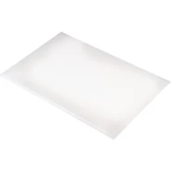 Planche à découper 46 x 30,5 x 1,3 cm blanche anti-bactérienne, haute densité - Hygiplas