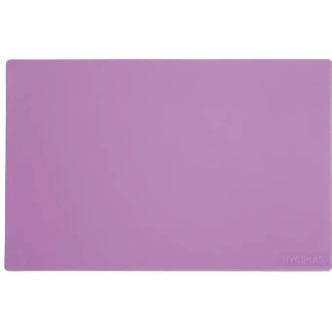 Planche à découper 450 x 300 x 12 mm basse densité violette - Hygiplas