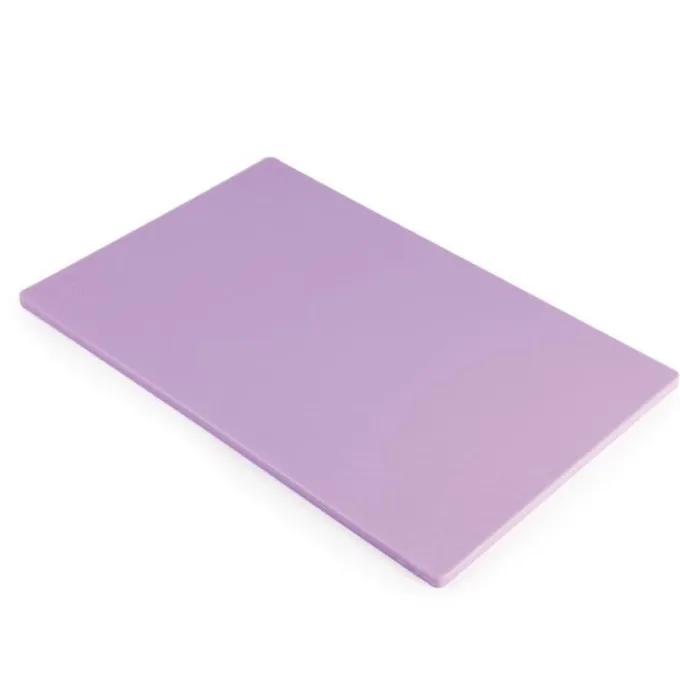 Planche à découper 450 x 300 x 12 mm basse densité violette - Hygiplas