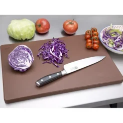Planche à découper 450 x 350 x 20 mm basse densité marron - Hygiplas