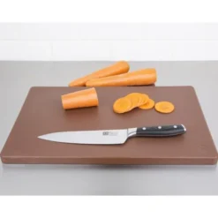 Planche à découper 450 x 350 x 20 mm basse densité marron - Hygiplas