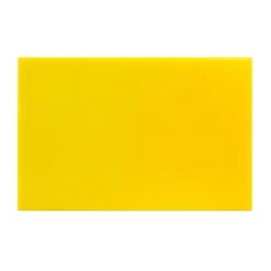Planche à découper 450 x 300 x 12 mm jaune haute densité - Hygiplas