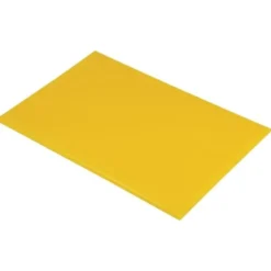 Planche à découper 600 x 450 x 12 mm jaune haute densité - Hygiplas