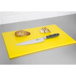 Planche à découper 600 x 450 x 12 mm jaune haute densité - Hygiplas