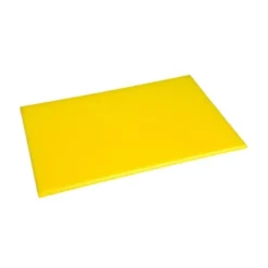 Planche à découper 600 x 450 x 12 mm jaune haute densité - Hygiplas