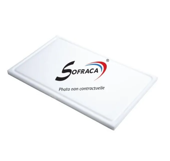 Planche de découpe en polyéthylène - 530 x 325 mm - Sofraca