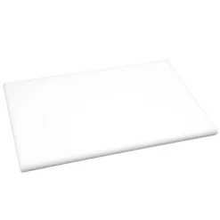 Planche polyéthylène 600 x 450 mm blanche haute densité - Hygiplas