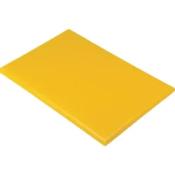 Planche polyéthylène 600 x 450 mm jaune haute densité - Hygiplas