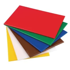 Planche polyéthylène 450 x 300 mm rouge haute densité - Hygiplas