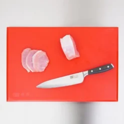 Planche polyéthylène 450 x 300 mm rouge haute densité - Hygiplas