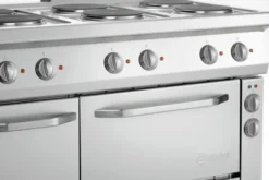 Plan de cuisson à 6 Plaques Rondes avec Four Électrique GN 1/1 - Bartscher