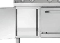 Plan de cuisson à 6 Plaques Rondes avec Four Électrique GN 1/1 - Bartscher