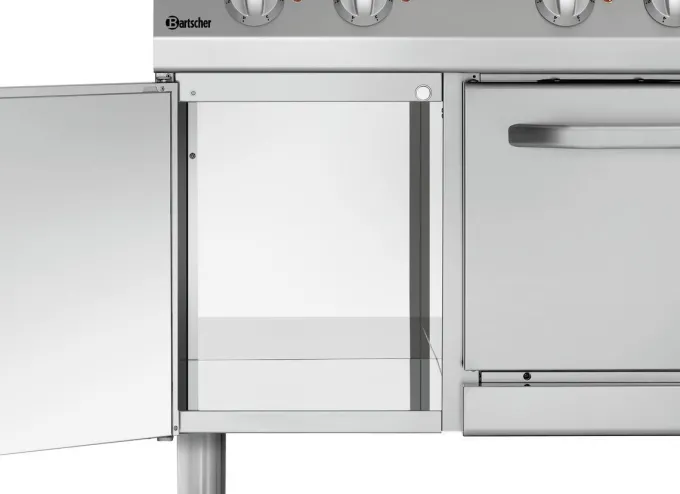 Plan de cuisson à 6 Plaques Rondes avec Four Électrique GN 1/1 - Bartscher