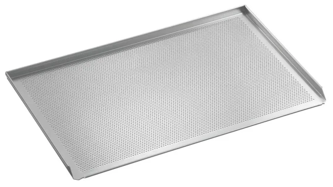 Plaque Aluminium Four 600 x 400 Perforée 3 Bords Relevés - Bartscher