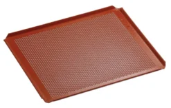 Plaque Aluminium Perforée Revêtement Silicone GN 2/3 Côtés Relevés - Bartscher