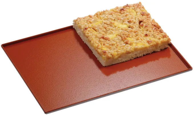 Plaque Aluminium pour Four 433 x 333 à Bords Relevés Silicone - Bartscher