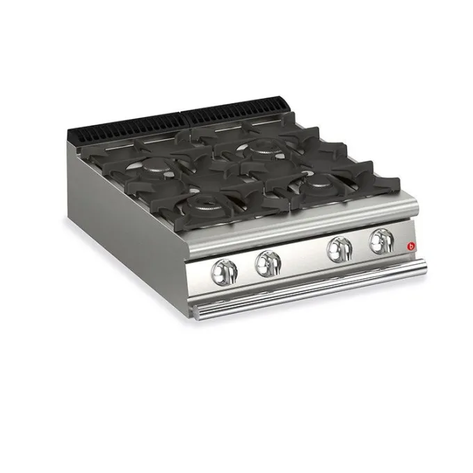Plaque de Cuisson à Gaz - 4 feux vifs - 23,2 kW - Baron