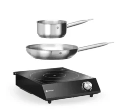 Plaque de Cuisson à Induction 3500W + Casserole + Poêle - Hendi