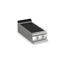 Plaque de Cuisson - Plaque lisse - 2 zones - 5 kW - Baron
