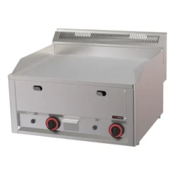 Plaque de cuisson 65x48 à gaz chrome durable lisse sans soubassement FTHC 60 GL - Redfox