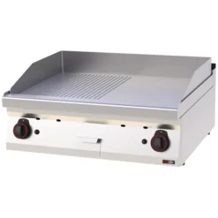 Plaque de cuisson 80x51 à gaz chromée combinée sans soubassement FTHRC 70/08 G - Redfox
