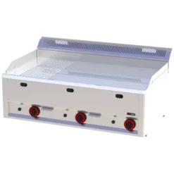 Plaque de cuisson 97x48 à gaz chromée combinée sans soubassement FTHRC 90 GL - Redfox