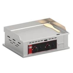 Plaque Lisse à Snacker Gaz en Inox - 600 x 400mm - Sofraca