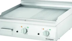 Plaque à Snacker Électrique 700 Double Lisse-Rainurée 8.1 kW - Stalgast