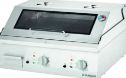 Plaque à Snacker Électrique Lisse-Striée à Poser avec Couvercle 8.1 kW - Stalgast