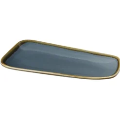 Plat Couleur Océan Kiln 295 mm - Lot de 4 - Olympia