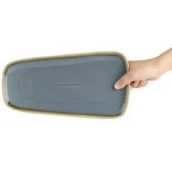 Plat Couleur Océan Kiln 295 mm - Lot de 4 - Olympia