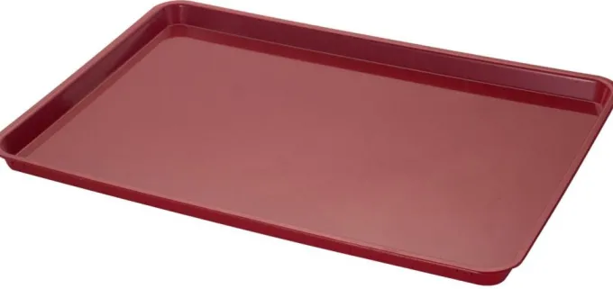 PLATEAU ABS 600X400 MM ROUGE