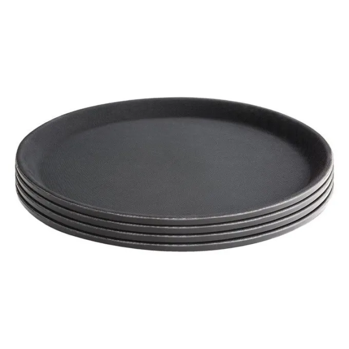 Plateau antidérapant en plastique Kristallon rond 280 mm