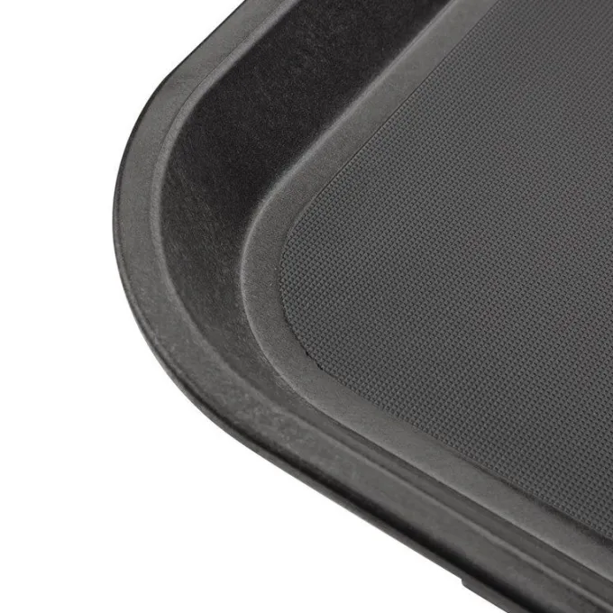 Plateau antidérapant noir Kristallon 405 x 305 mm