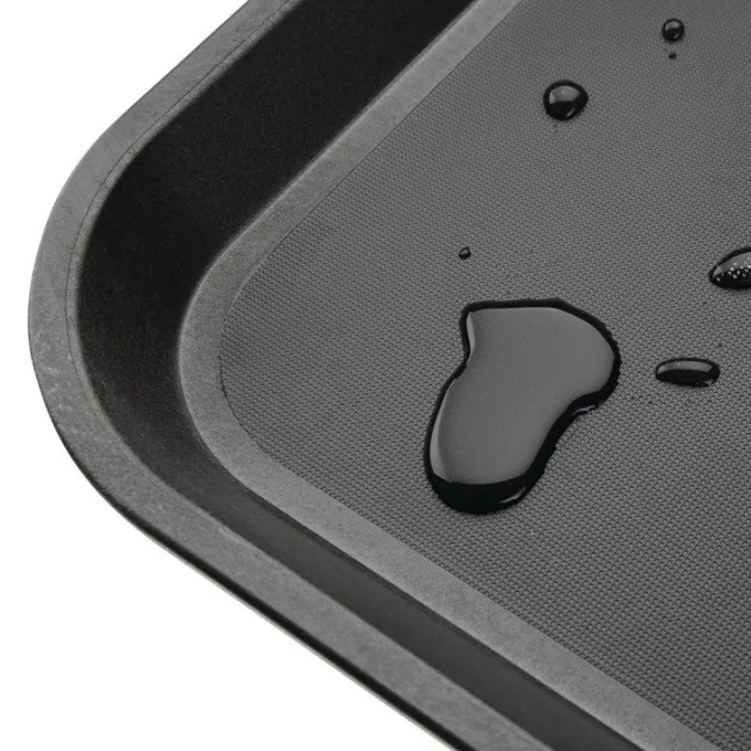 Plateau antidérapant noir Kristallon 405 x 305 mm