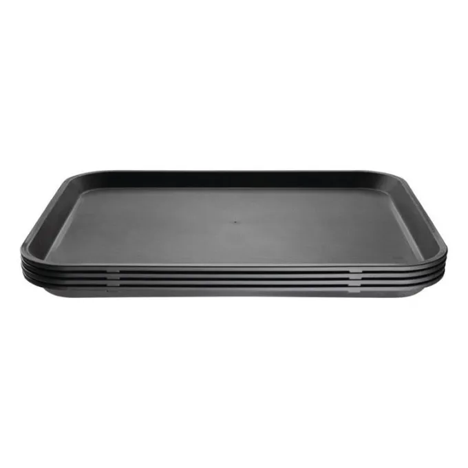 Plateau antidérapant noir Kristallon 405 x 305 mm